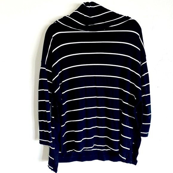 Lou & Grey Black and White Cowl Neck Sweater - Picture 2 of 8